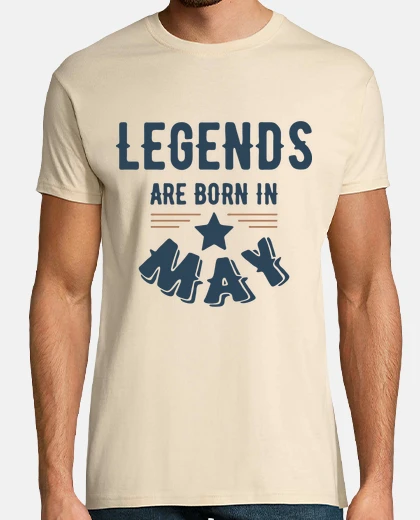 T-shirt leggenda nata a maggio