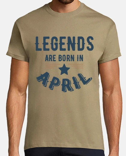 T-shirt leggenda nata ad aprile