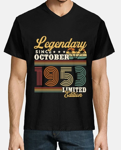 T-shirt leggendaria vintage di ottobre 1953
