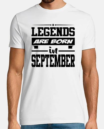 T-shirt leggende nascono nel settembre