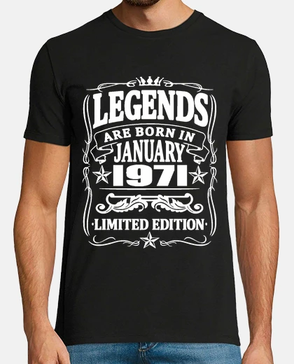 T-shirt leggende nate a gennaio 1971