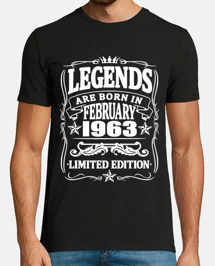 T-shirt leggende nate nel febbraio 1963
