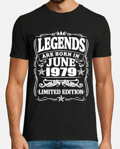 T-shirt leggende nate nel giugno 1979
