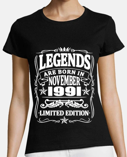 T-shirt leggende nate nel novembre 1991