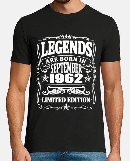 T-shirt leggende nate nel settembre 1962