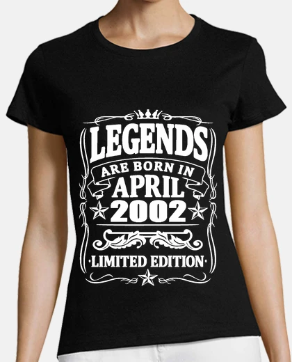 T-shirt leggende nate nell'aprile 2002