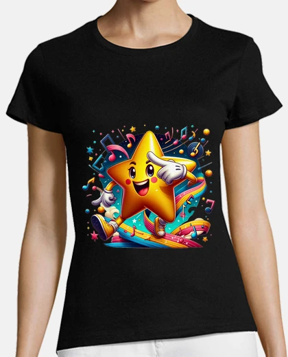 T-shirt lei protagonista è mad da musica e colo