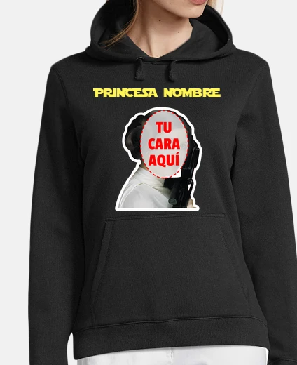Sudadera Leia con tu cara