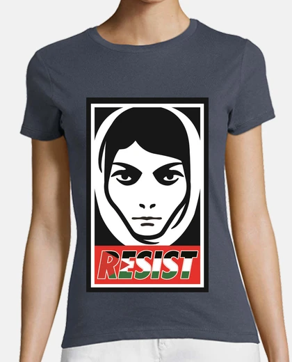 Camiseta leila khaled resist chica