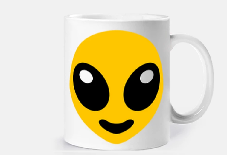 Cup lemon yellow alien