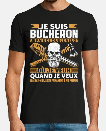 Camiseta leñador leñador hombre leñador