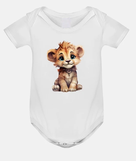 Ropa león bebé pequeño joven cachorro de león selva mono mono