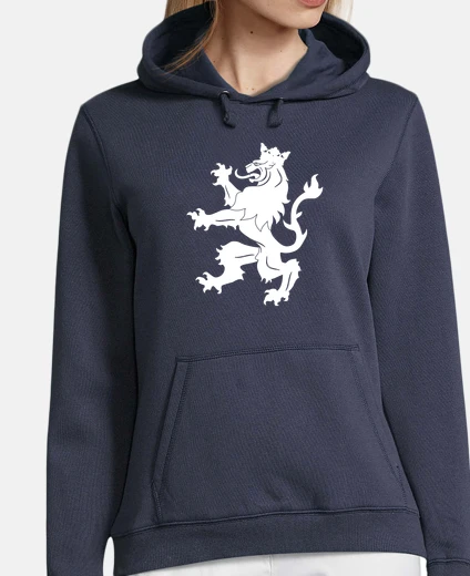 León rampante en blanco. Escudo del Rei