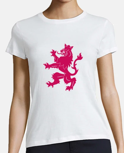 León rampante. Escudo de León