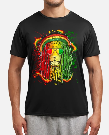 Camiseta Marley Para Hombre Reggae Unisex Top Jamaica