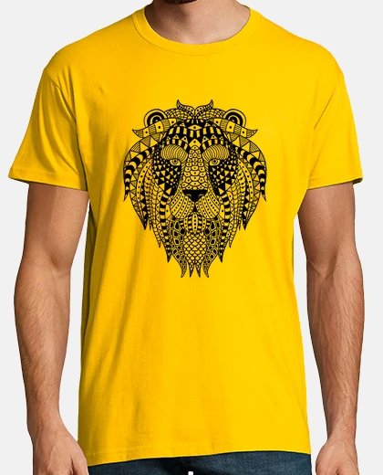 T-shirt leone etnico