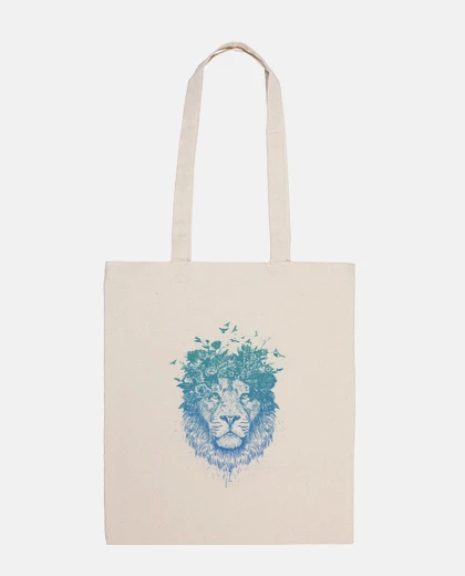 Borsa leone floreale