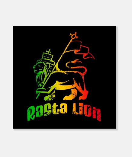 Stampa leone rasta