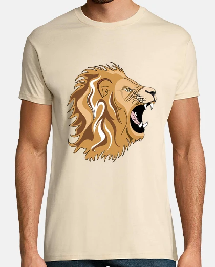 T-shirt leone, re della giungla