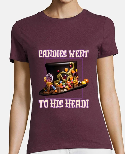 Tee-shirt les bonbons lui sont montés à la tête c
