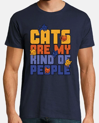 Tee-shirt les chats sont mon genre de people