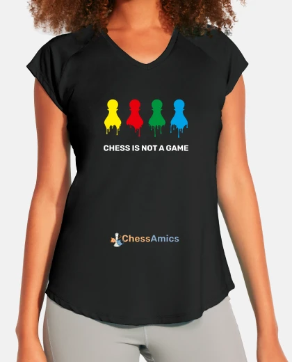 Tee-shirt les échecs ne sont not un jeu t-shirt de sport pour fille