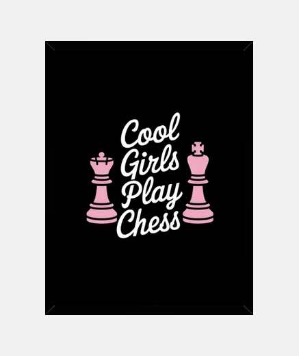 Cadre les échecs sont pour les filles cool jo
