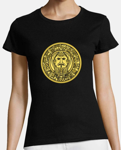 Tee-shirt les femmes, manches courtes, monnaie maya