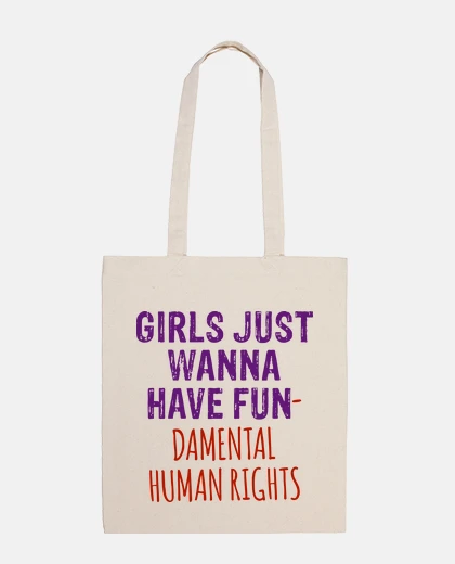 Sac les filles veulent juste avoir des droits humains fondamentaux