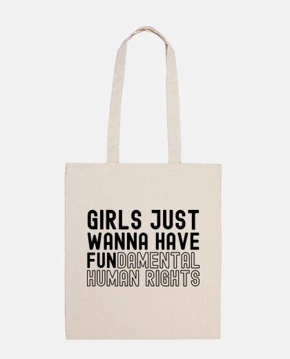 Sac les filles veulent juste avoir des droits humains fondamentaux