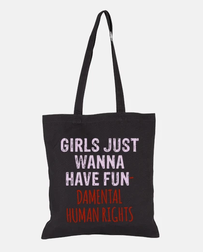 Sac les filles veulent juste avoir des droits humains fondamentaux