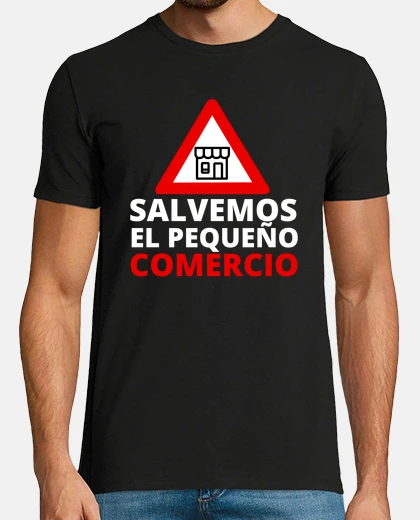 Tee-shirt les hommes t-shirt noir aident les magasins à sauver la petite entreprise