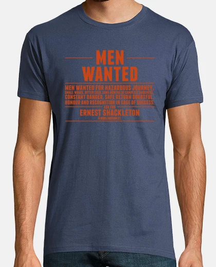 Tee-shirt les hommes voulaient shackleton