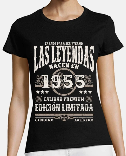 Tee-shirt les légendes sont nées en 1955