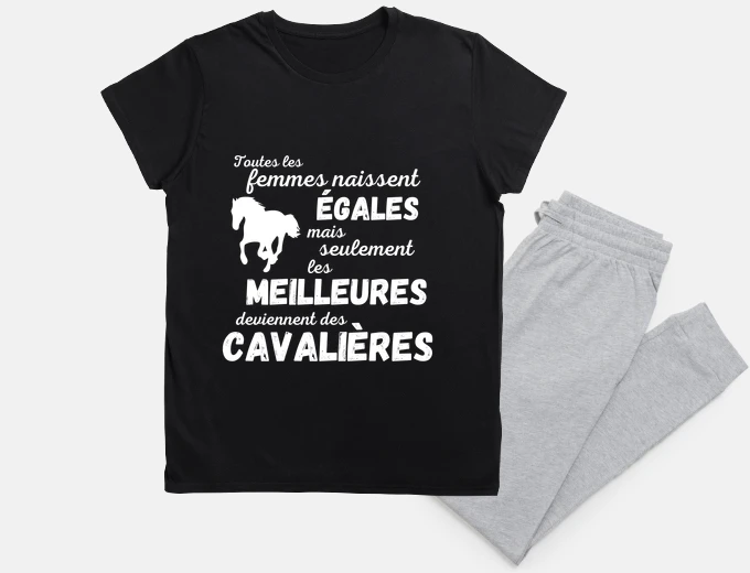 Pyjama les meilleures deviennent cavalière