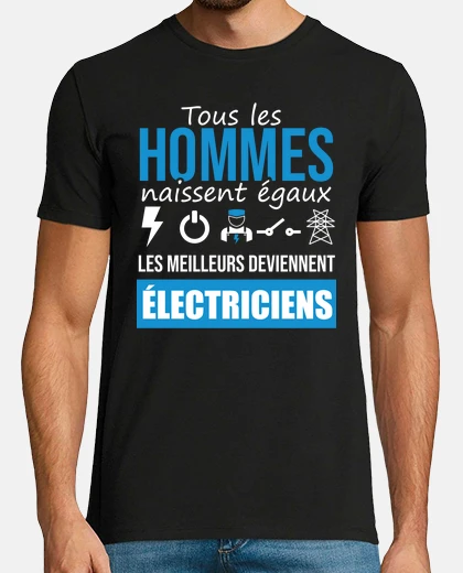 Tee-shirt les meilleurs deviennent électriciens