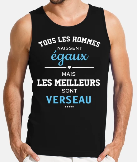 Tee-shirt Les meilleurs hommes sont verseau cadea