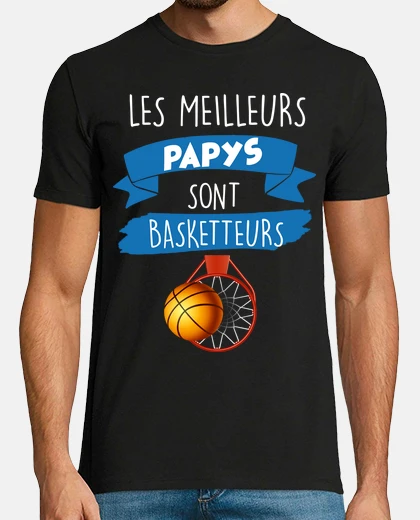 Tee-shirt Les meilleurs papy sont basketteurs