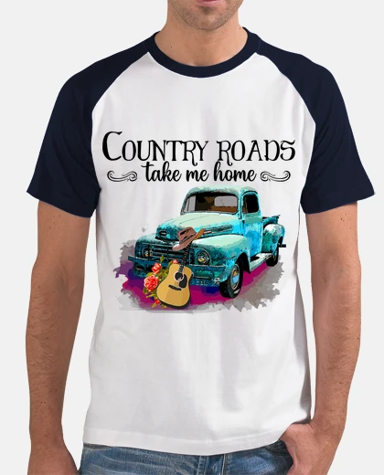 Tee-shirt les routes de campagne me ramènent à la
