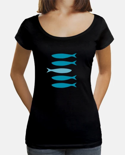 T-shirt les sardine bleues