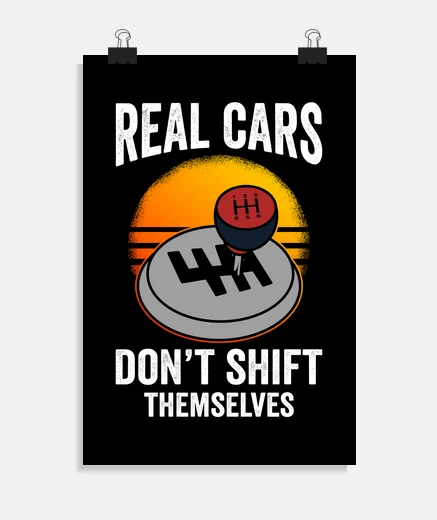 Poster les vraies voitures ne se déplacent pas