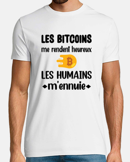 Les bitcoins me rendent heureux t-shirt