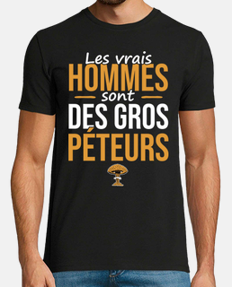 Tshirt / T-Shirt Homme Quand je pète ça pue Drôle humour fun