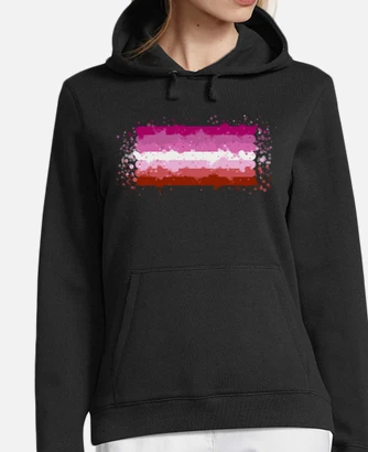 Lesbian shop flag hoodie