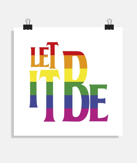Póster LET IT BE - PRIDE