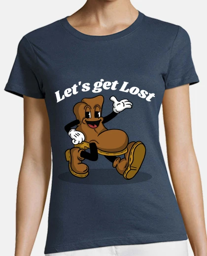 T-shirt let39s get lost in nature hiking