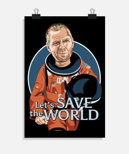 Poster Let39s save the world