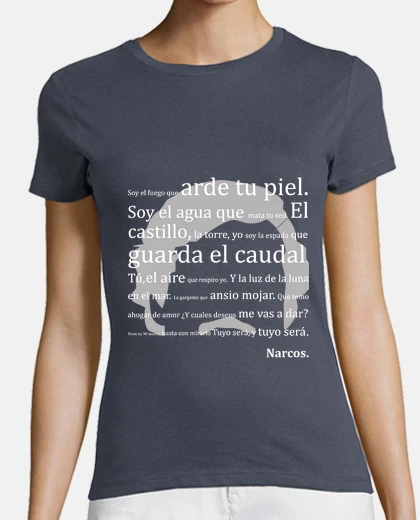 Camiseta Letra Narcos