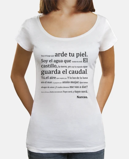 Camiseta Letra Narcos