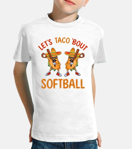 Abbigliamento Lets Taco Bout Softball Tacos Dabbing